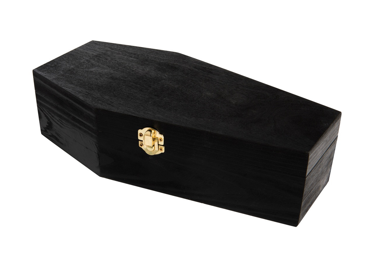Halloween Wooden Coffin Box Gothic Home Decoration Tray - Temu
