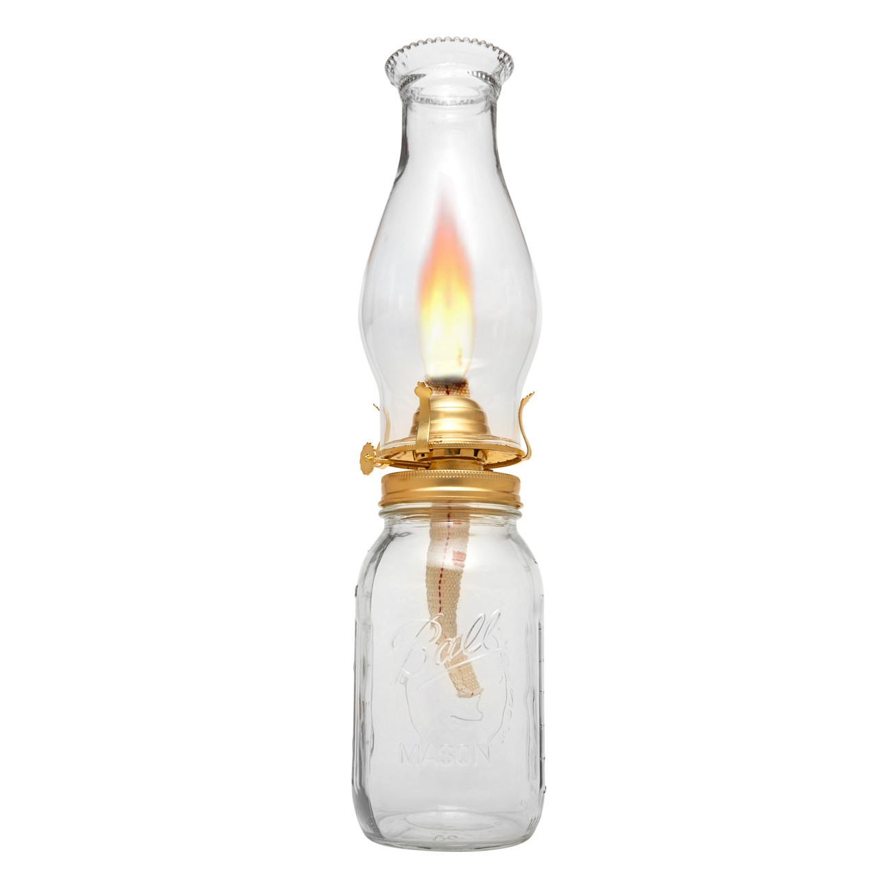 Brass Plated Oil Burner for Mason Jars Turn Any Mason Jar into a