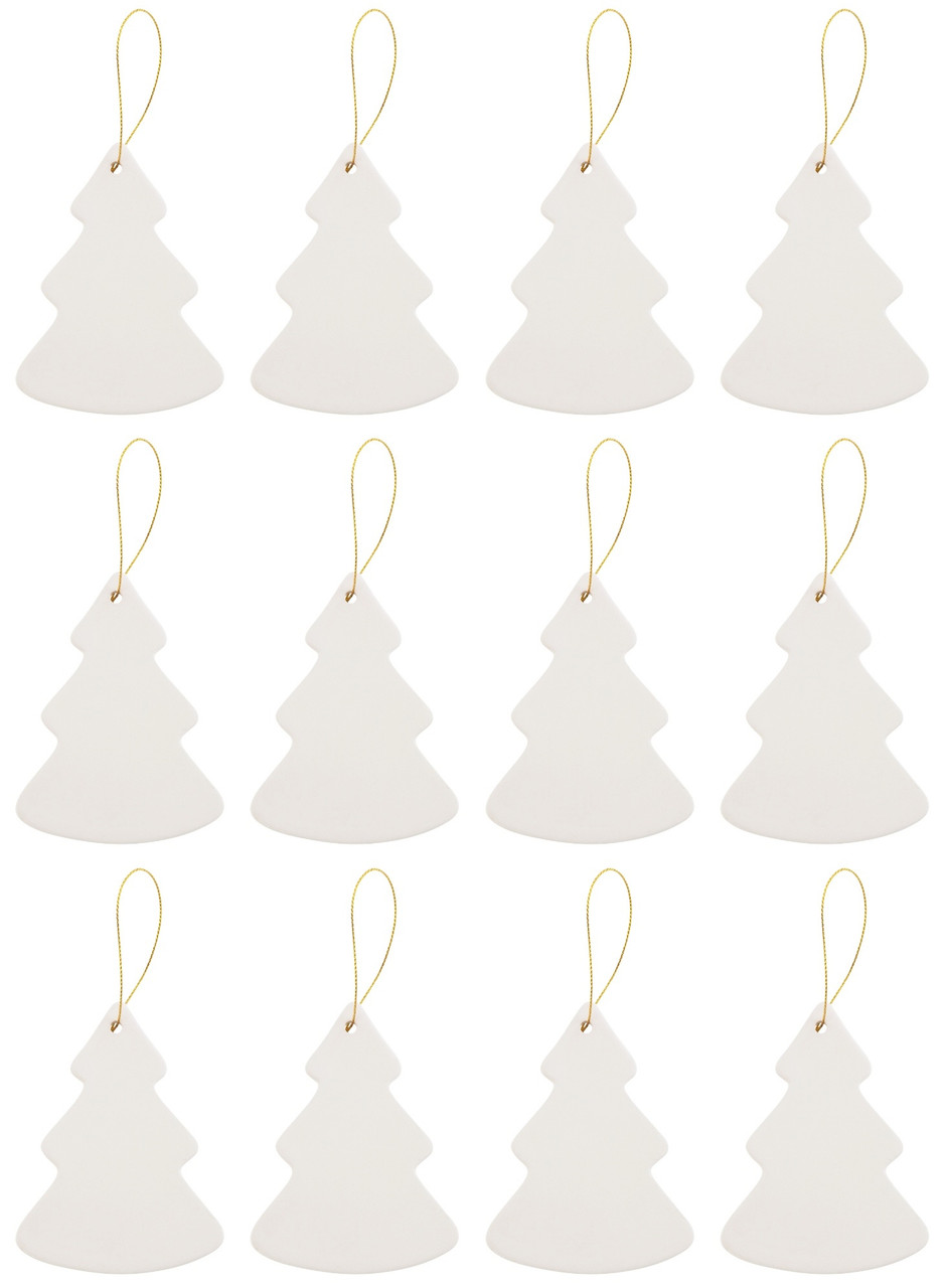 Sublimation Blank White Porcelain Christmas Hanging Ornament – The