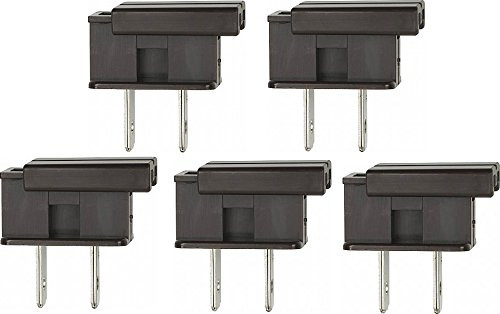 Creative Hobbies® SPLUG, Easy Snap On End Plug, For SPT-1 Wire, Residential Grade, Polarized, Non-Grounding, 8 Amp, 125 Volt, Brown, Pack of 5 Plugs Creative Hobbies® SPLUG, Easy Snap On End Plug, For SPT-1 Wire, Residential Grade, Polarized, Non-Grounding, 8 Amp, 125 Volt, Brown, Pack of 5 Plugs