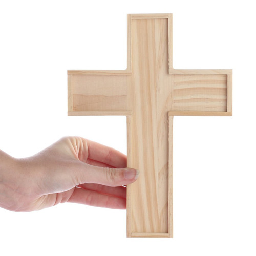 Unfinished Wooden Crosses for Painting and Crafting - 9 H x 6.5