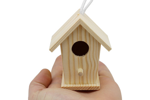 12-Pack Mini Wooden Bird Houses to Paint, Unfinished DIY Design Your Own  Great for Crafts, Weddings, Bible Camp and More! - Wholesale Craft Outlet