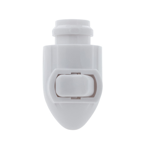 White Plug in LED Night Light with Switch, Manual On Off
