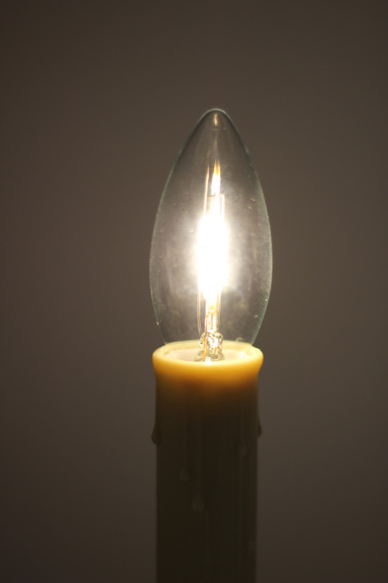 12 Pack Led Replacement Light Bulbs For Electric Candle Lamps Window Candles Chandeliers 7 Watt Equivalent Candelabra Clear Steady Burning 120v 7w Bulb Wholesale Craft Outlet