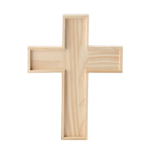 Unfinished Wooden Crosses for Painting and Crafting - 9 H x 6.5 W - Bulk  Case of 72 Crosses - Wholesale Craft Outlet