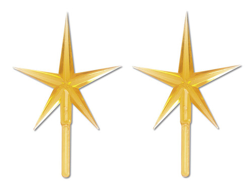Ceramic Christmas Tree Gold Star Topper