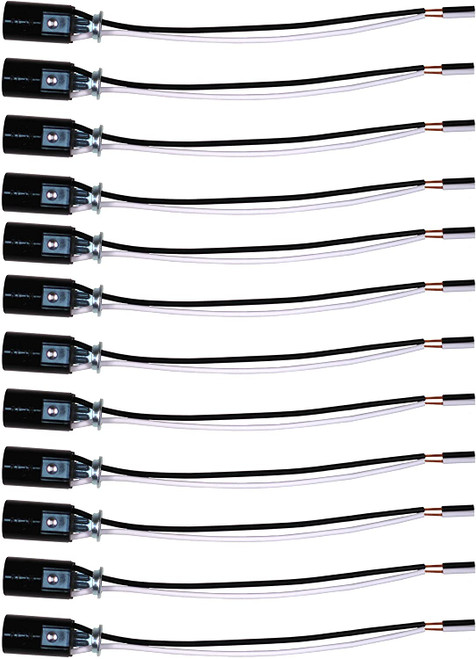 12 Pack - Candelabra Base Lamp Holder Light Socket, Keyless Phenolic, 6 Inch Wire Leads, Wholesale Pack of 5 12 Pack - Candelabra Base Lamp Holder Light Socket, Keyless Phenolic, 6 Inch Wire Leads, Wholesale Pack of 5