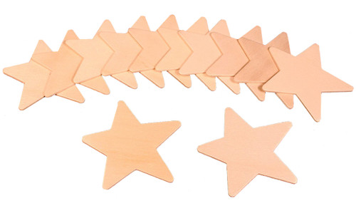 100 Unfinished Wood Cutouts - 3" Star - Ready to Paint!  Perfect for camps!