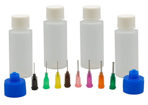 Multi Purpose Precision Applicator Super Assortment Set with Four 1 Oz  Bottles and 8 Tip Sizes - Wholesale Craft Outlet