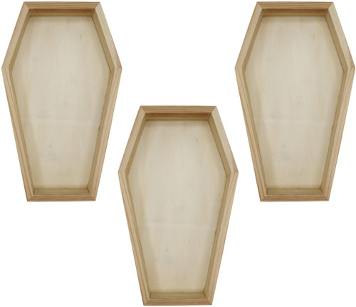 Wooden Nested Serving Trays - Set of 5 Unfinished Rectangle Trays
