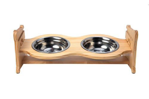 Dog Bone Pet Bowl Stand