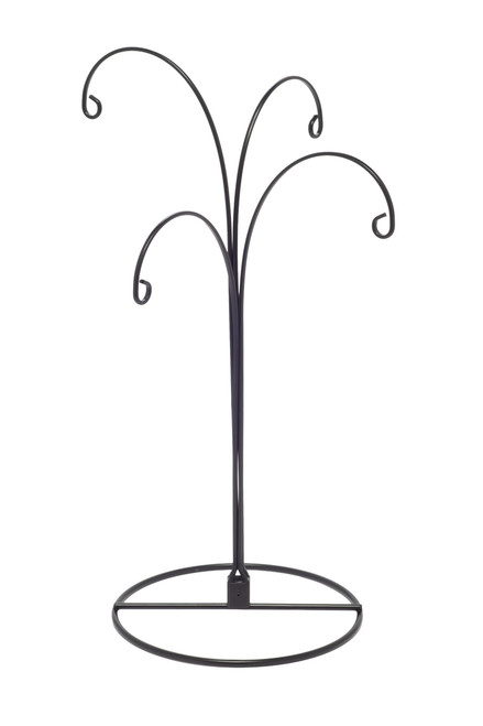 2 Pack of Metal Ornament Display Stands – 12″ Tall with Four Hooks at Varying Heights for Christmas Ornaments and Keepsakes (Black) 2 Pack of Metal Ornament Display Stands – 12″ Tall with Four Hooks at Varying Heights for Christmas Ornaments and Keepsakes (Black)