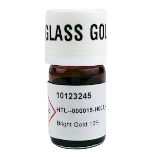 Colorobbia Liquid Bright Gold 10% (Glass Gold) Overglaze for Kiln-Fired Glass