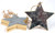 Creative Hobbies® Star Shape Tin Covered Wood Christmas Ornaments, 3.5 inch size, Ready to Hang or Decorate, Pack of 6 Ornaments …