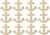 Creative Hobbies® Unfinished Wood Anchor Cutout Shapes, Ready to Paint or Decorate, 4 Inch Tall, Pack of 12