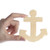 Creative Hobbies® Unfinished Wood Anchor Cutout Shapes, Ready to Paint or Decorate, 4 Inch Tall, Pack of 12