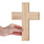 Unfinished Wooden Crosses for Painting and Crafting - 9" H x 6.5" W  - Bulk Case of 72 Crosses