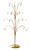 Creative Hobbies ORNTREE 36 Inch Tall Ornament Display Tree, Bright Brass Plated, Holds 24 Ornaments