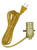 Creative Hobbies M995G Instant Lamp Kit, Gold Push Thru Lamp Socket is Pre-Wired with 6 Foot Gold Lamp Cord with Polarized End Plug