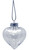 Bulk Pack of 24-Heart Shape Clear Plastic Christmas Ornaments 65mm (2-1/2 Inch) -Great for DIY Crafts, Wedding Party Favors