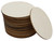 24-Pack Unfinished 4 Inch Wood Circle Cutouts for Crafts, Wooden Coasters, DIY Crafts, Painting Surface, and Home Decoration