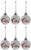 Creative Hobbies Clear Acrylic Photo Ornament Ball, 80mm (3.15 Inch), with Silver Cap and Hanger Cord, Pack of 6