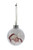 Creative Hobbies Clear Acrylic Photo Ornament Ball, 80mm (3.15 Inch), with Silver Cap and Hanger Cord, Pack of 12