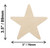 24 Unfinished Wood Cutouts - 3" Star - Ready to Paint!  Perfect for camps!
