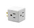3 Outlet Wall Adapter Travel Cube – Grounder Splitter Turns One Outlet into Three | 3 Pack