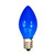 25 Pack C7 LED Blue Replacement Light Bulbs for Christmas Light Strings, 0.7W Ceramic LED Vintage Light Bulbs for C7 Outdoor String Lights, Candle Lamps, Night Lights, E12 Candelabra Base