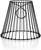 Clip-On Lamp Shade, Black 8” x 7” x 4.5” - Modern Wire Lampshade for Home, Ideal for Creating a Mason Jar Light