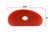 Pack of 6 Red Soft Silicone Pottery Ribs (Shapes 0-5) - Ultimate Ceramic Sculpting Tools Set, Smooths & Removes Finger Marks