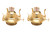 Brass Plated Oil Burner with Cotton Wick - Replacement for Antique Kerosene Lamps | 2 Pack