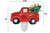Creative Hobbies Christmas Tree in Truck Night Light - Plug in Ceramic Vintage Night Light with LED Bulb