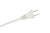 6 Foot White  Lamp Cord With Rotary Switch, Polarized Plug, Stripped Ends Ready for Wiring and Repairing Lamps - UL Listed Safe - 10 pack
