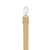 Creative Hobbies 9.5" Ivory Candolier Christmas Indoor Candle Lamp - Elegant Clear C7 Light - Perfect for Holiday Decorations and Displays
