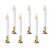 Electric Window Candle Lamp with Brass Plated Base, Dusk to Dawn Sensor Turns Candle on in Dark and Off in Light, Ready to Use! | 6 Pack (LED) Electric Window Candle Lamp with Brass Plated Base, Dusk to Dawn Sensor Turns Candle on in Dark and Off in Light, Ready to Use! | 6 Pack (LED)