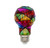 LED Stained Glass Bulb, A19 3.5W (25W Equivalent) Medium Base E26 Mosaic Decorative Light - 2 Pack