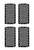 Pack of 4 Replacement Blades for SMTL Handy Tool - 1.65" x 3" Rasp-Cut Blades