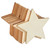 12 Unfinished Wood Cutouts - 3" Star - Ready to Paint!  Perfect for camps!