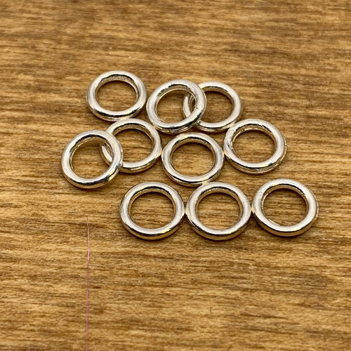 6mm Silver Plated Soldered Jump Rings