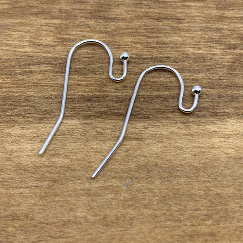 Silver Plated Plain Ear Wire with Ball