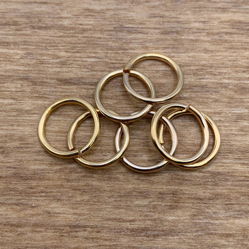 12mm Gold Plated 16 Gauge Jump Rings