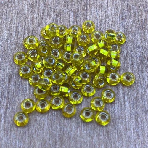 6/0 Citrine Silver Lined Czech Seed Bead