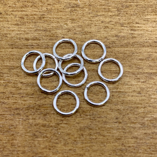 Sterling Silver 6mm Soldered Jump Rings