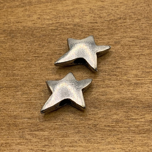 14mm Pewter Star Beads