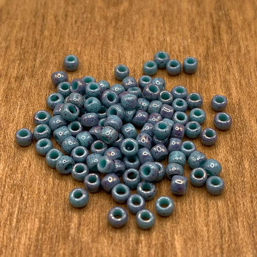 8/0 Turquoise Marble Japanese Seed Bead