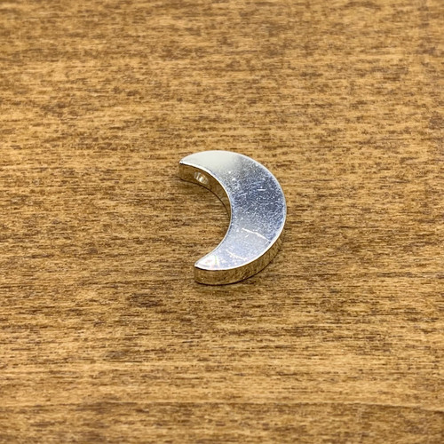 11.8mm Silver Plated Crescent Moon Pendant