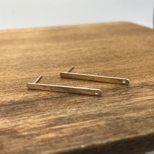 1 PAIR SS 1" FLAT STICK W/H 1 PAIR SS 1" FLAT STICK W/H