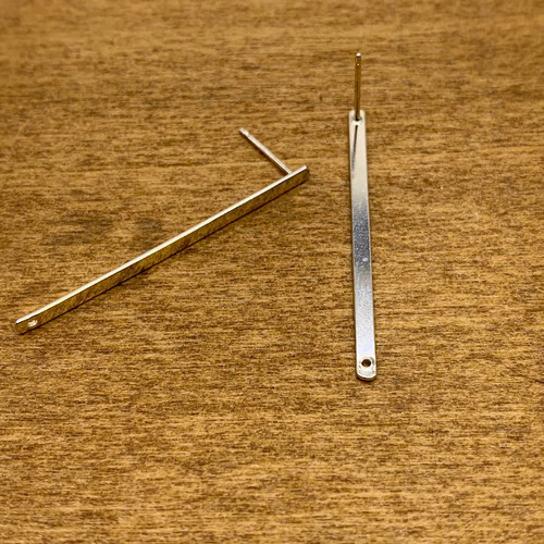 Sterling Silver 1.5 Inch Flat Stick Post Earrings Sterling Silver 1.5 Inch Flat Stick Post Earrings